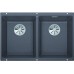 BLANCO SUBLINE 350/350-U Silgranit PuraDur 2 felsgrau InFino Ablauf 523575