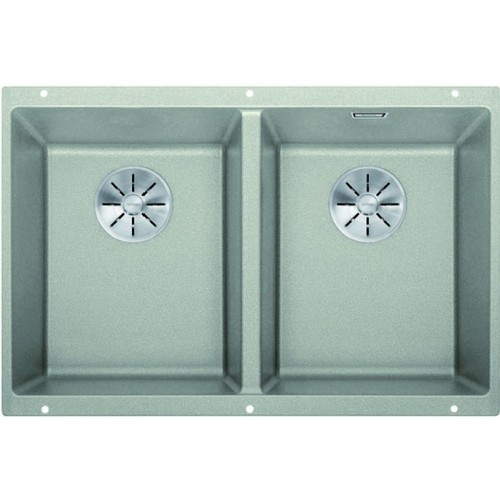 BLANCO SUBLINE 350/350-U Silgranit PuraDur 2 perlgrau InFino Ablauf 523577 BLANCO SUBLINE 350/350-U Silgranit PuraDur 2 perlgrau InFino Ablauf 523577
