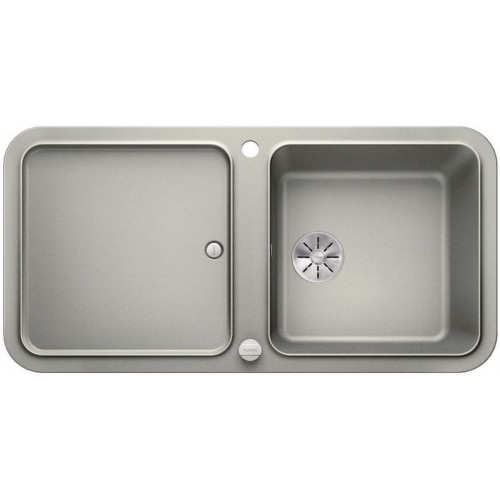BLANCO YOVA XL 6 S Silgranit PuraDur 2 perlgrau InFino Ablauf 523597