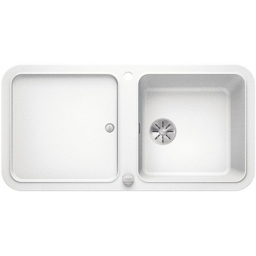 BLANCO YOVA XL 6 S Silgranit PuraDur 2 weiss InFino Ablauf 523598