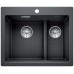 BLANCO PLEON 6 Split Silgranit PuraDur Farbe anthrazit InFino Ablauf 523696