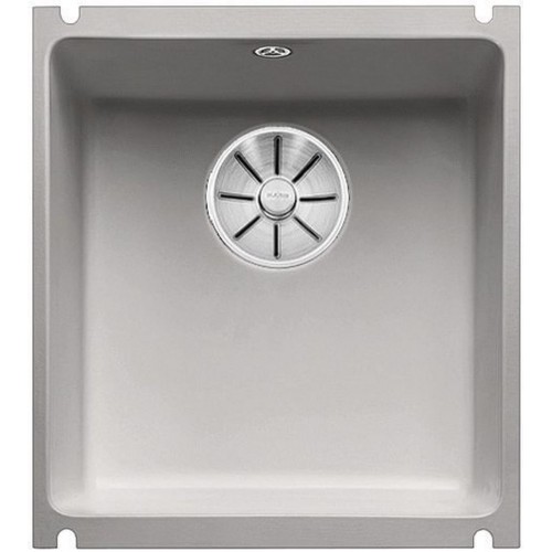 BLANCO SUBLINE 375 U Keramik PuraPlus alugrau InFino Ablauf 523730 BLANCO SUBLINE 375 U Keramik PuraPlus alugrau InFino Ablauf 523730