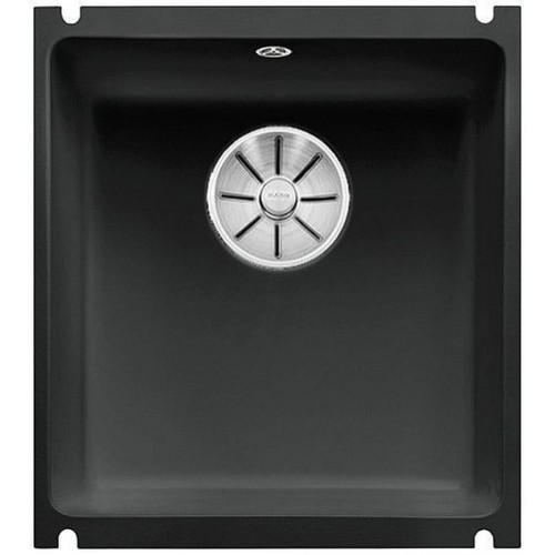 BLANCO SUBLINE 375 U Keramik PuraPlus schwarz InFino Ablauf 523732 BLANCO SUBLINE 375 U Keramik PuraPlus schwarz InFino Ablauf 523732