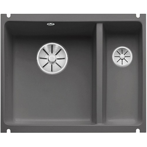 BLANCO SUBLINE 350/150-U Keramik PuraPlus basalt InFino Ablauf 523746