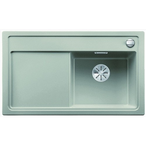 BLANCO ZENAR 45 S Silgranit PuraDur 2 Holzschneidbrett perlgrau InFino Ablauf 523750