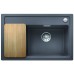 BLANCO ZENAR XL 6 S Compact Silgranit felsgrau Holzschneidbrett InFino Ablauf 523765