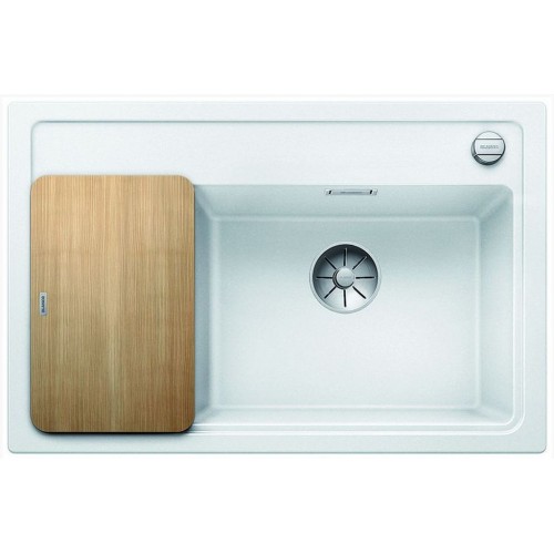 BLANCO ZENAR XL 6 S Compact Silgranit weiss Holzschneidbrett InFino Ablauf 523768 BLANCO ZENAR XL 6 S Compact Silgranit weiss Holzschneidbrett InFino Ablauf 523768