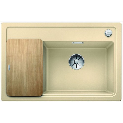 BLANCO ZENAR XL 6 S Compact Silgranit champagner Holzschneidbrett InFino Ablauf 523770