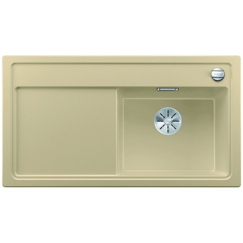 BLANCO ZENAR 5 S Silgranit Becken rechts Holzschneidbrett champagner InFino Ablauf 523925