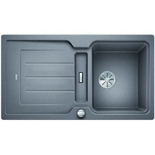 BLANCO CLASSIC Neo 5 S Silgranit PuraDur alumetallic InFino Ablauf 524017