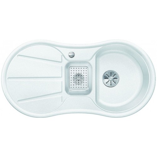 BLANCO CRON 6 S Silgranit PuraDur 2 weiss InFino Ablauf 524091 BLANCO CRON 6 S Silgranit PuraDur 2 weiss InFino Ablauf 524091