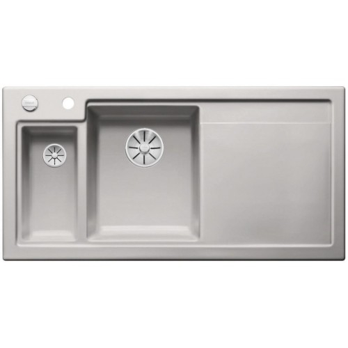 BLANCO AXON II 6 S Keramik Becken links alugrau InFino Ablauf 524146