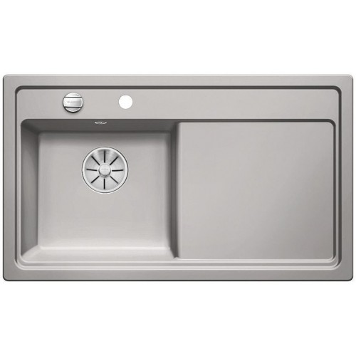 BLANCO ZENAR 45 S Keramik Becken links alugrau InFino Ablauf 524160 BLANCO ZENAR 45 S Keramik Becken links alugrau InFino Ablauf 524160