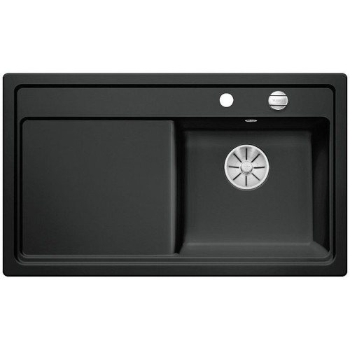 BLANCO ZENAR 45 S Keramik Becken rechts schwarz InFino Ablauf 524163 BLANCO ZENAR 45 S Keramik Becken rechts schwarz InFino Ablauf 524163