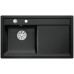 BLANCO ZENAR 45 S Keramik Becken links schwarz InFino Ablauf 524164