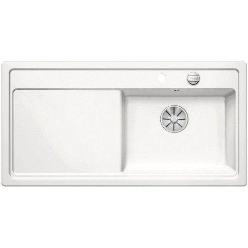 BLANCO ZENAR XL 6 S Keramik Becken rechts kristallweiss glänzend InFino Ablauf 524165