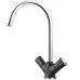 BLANCO Amona SILGRANIT-look Zweigriffarmatur, anthrazit/chrom 520770
