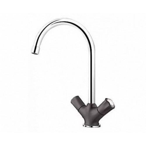 BLANCO Amona SILGRANIT-look Zweigriffarmatur, felsgrau/chrom 520777 BLANCO Amona SILGRANIT-look Zweigriffarmatur, felsgrau/chrom 520777