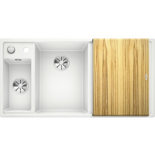 BLANCO Axia III 6 S InFino Spüle Silgranit, weiß 524647