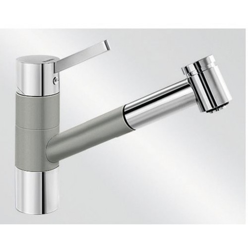 BLANCO TIVO-S Einhebelmischer Niederdruck SILGRANIT®-Look , perlgrau/chrom 520754 BLANCO TIVO-S Einhebelmischer Niederdruck SILGRANIT®-Look , perlgrau/chrom 520754