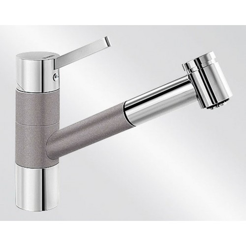 BLANCO TIVO-S Einhebelmischer Niederdruck SILGRANIT®-Look alumetallic/chrom 518426