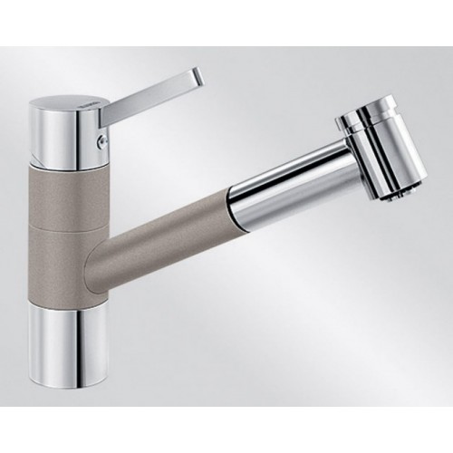 BLANCO TIVO-S Einhebelmischer Niederdruck SILGRANIT®-Look tartufo/chrom 518433