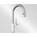 BLANCO Carena-S Vario Küchenarmatur SILGRANIT®-look, weiß/chrom 521368