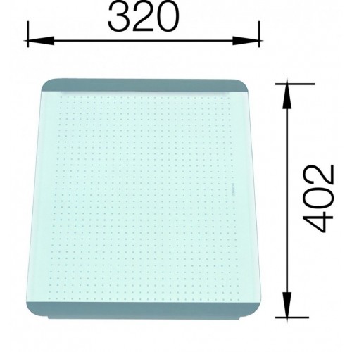BLANCO Schneidbrett aus Sicherheitsglas 320 x 402mm 212448