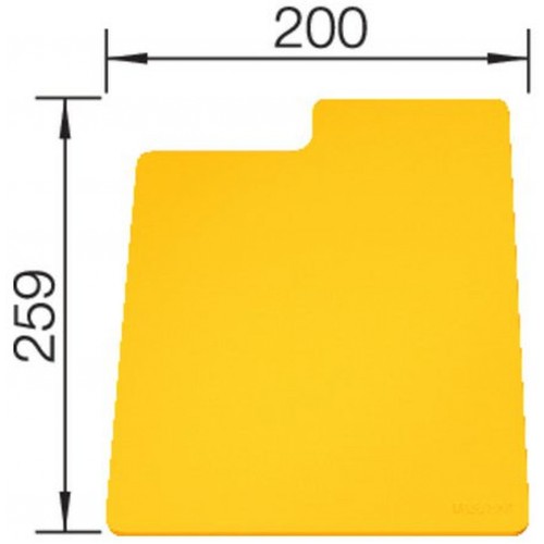 BLANCO Sity Pad flexible Schneidunterlage, lemon 236718