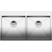 BLANCO Zerox 400/400 IF / A Edelstahlspüle mit Ablauffernbedienung 521648