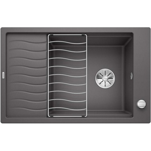 BLANCO SPÜLE ELON XL 6 S SILGRANIT® PURADUR® REVERSIBEL FELSGRAU 524835