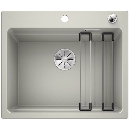 BLANCO Etagon 6 InFino Einbaubecken Silgranit PuraDur, perlgrau 524532