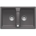 BLANCO Lexa 8 Infino Granitspüle, Exzenterbetätigung, felsgrau 524951
