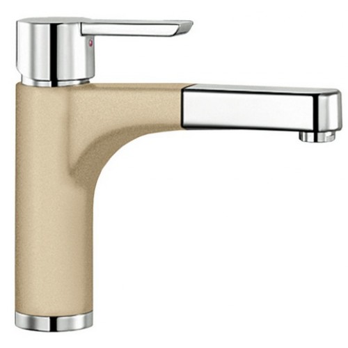 BLANCO PYLOS-S SILGRANIT-look Einhebelmischer Hochdruck champagner/chrom 513982 BLANCO PYLOS-S SILGRANIT-look Einhebelmischer Hochdruck champagner/chrom 513982