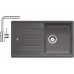 BLANCO Set Spüle ZIA 5 S SILGRANIT Felsgrau + Armatur Mila chrom