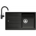 BLANCO Set Spüle ZIA 5 S SILGRANIT Anthrazit + Armatur Mida Anthrazit