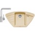 BLANCO SET ZIA 9 E Einbauspüle champagner + Küchenarmatur MILA chrom