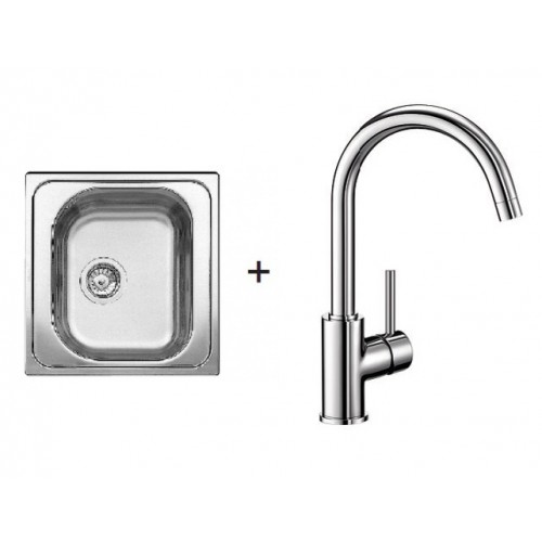 BLANCO SET BLANCO TIPO 45 Edelstahlspüle + Küchenarmatur M