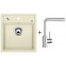 BLANCO SET DALAGO 45 SILGRANIT jasmin + Armatur Mila