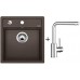 BLANCO Set DALAGO 45 SILGRANIT cafe + Armatur Mila chrom