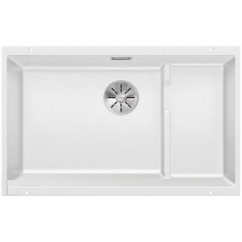 BLANC0 700 U Level InFino Unterbauspüle SILGRANIT weiss links, Edelstahlkorb 523456