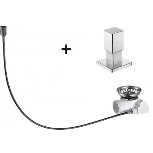 BLANCO Ablauffernbedienung Quadris Edelstahl Seidenglanz 517551 BLANCO Ablauffernbedienung Quadris Edelstahl Seidenglanz 517551