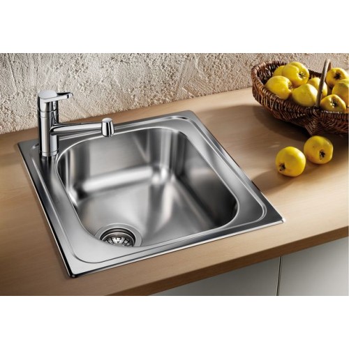 B-WARE BLANCO TIPO 45 Stainless steel brushed finish 519425 - GEBOGENE ECKE