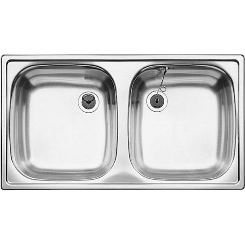 BLANCO TOP ED 8x4 Edelstahl Einbauspüle Leinen 512033