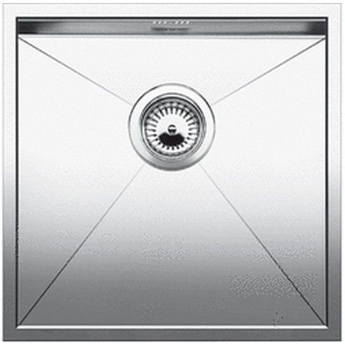 BLANCO Zerox Style 400-U Edelstahlspüle Seidenglanz ohne Zugknopf 522249