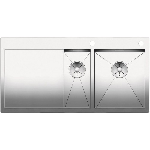 BLANCO Zerox 6 S-IF Edelstahlspüle Seidenglanz mit Zugknopf 521643