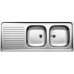 BLANCO Auflagespüle R-ZS 12 x 5 - 2 Edelstahl Naturfinish o.AF. 510504