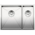 BLANCO Einbauspüle ZEROX 340/180-IF/N Edelstahl Steelart InFino Ablauf Becken links 521611