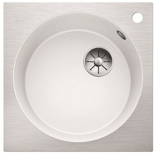 BLANCO Einbauspüle ARTAGO 6 IF/A SteelFrame Silgranit PuraDur ll, InFino weiß 521767