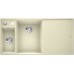 BLANCO Axia III 6 S-F Silgranit PuraDur,Farbe jasmin,Glasschneidbrett,InFino Ablauf 524673